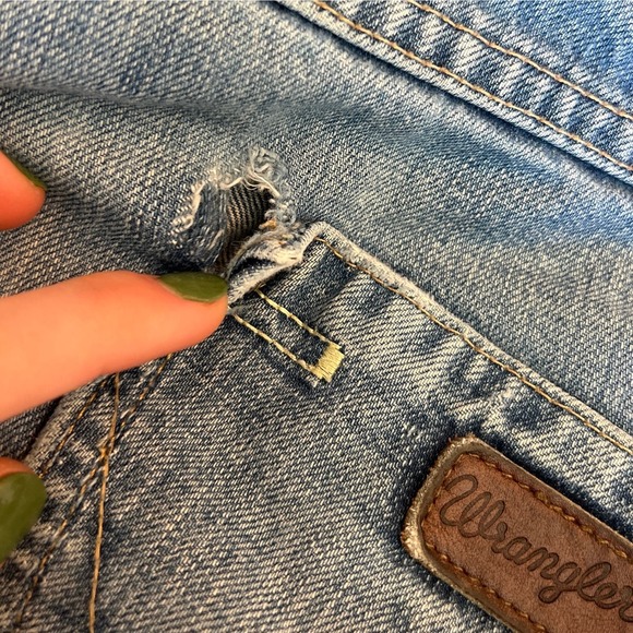 Mens Wrangler Boot Cut Medium Wash‎ Denim Jeans SZ 38 x 30 - Picture 6 of 6